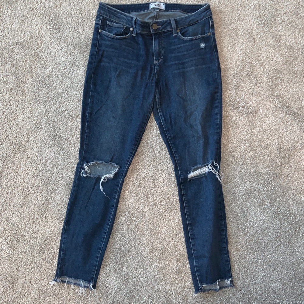 Paige Jeans with Knee rips